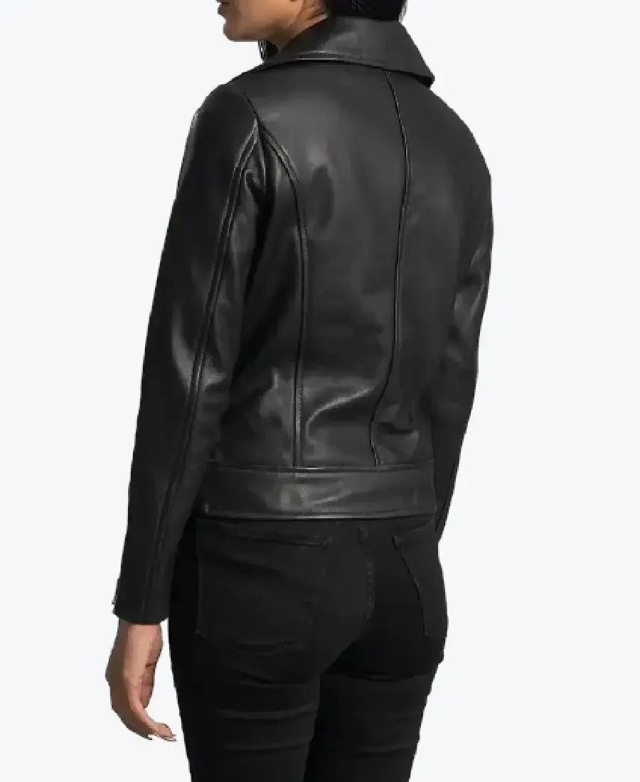 Shop The Rumy Black Leather Biker Jackets Rare Jacket