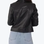 Shop The Women Adeline Black Biker Jackets Rare Jacket