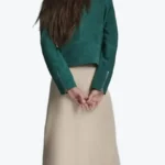 Shop The Women Madeline Suede Moto Jackets Green Rare Jacket