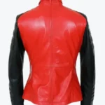 Shop The Women Red And Black Leather Biker Jackets Rare Jacket