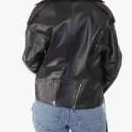 Shop The Women Samara Black Leather Biker Jackets Rare Jacket
