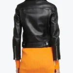 Shop The Women Slim Fit Belted Black Motorcycle Jackets Rare Jacket