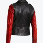 Shop The Women Slim Fit Two-Tone Motorcycle Jackets Rare Jacket