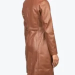 Shop The Women's Alexis Brown Single Breasted Leather Coat - Rare Jackets