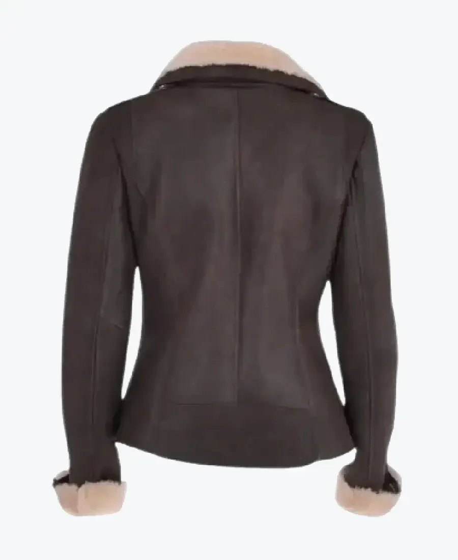 Shop The Women’s Aviator Dark Brown Biker Jackets Rare Jacket