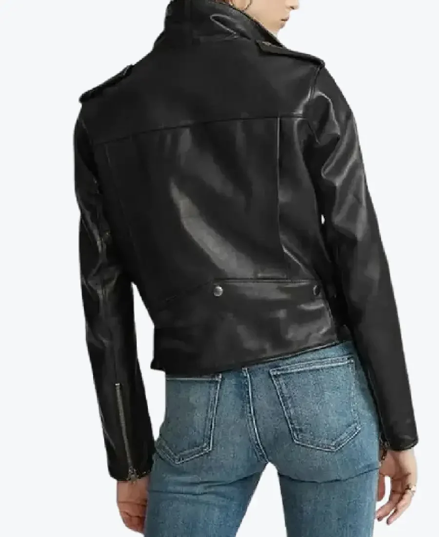 Shop The Womens Black Leather Motorcycle Jackets Rare Jacket