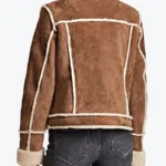 Shop The Women’s Brown Shearling Leather Trucker Jackets Rare Jacket