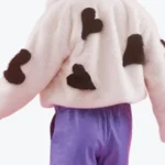 Shop The Women’s Love Heart Bamboo Fur Jacket White Rare Jacket