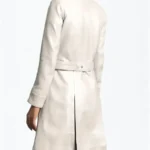 Shop The Women's Moonlight Off White Leather Trench Coat