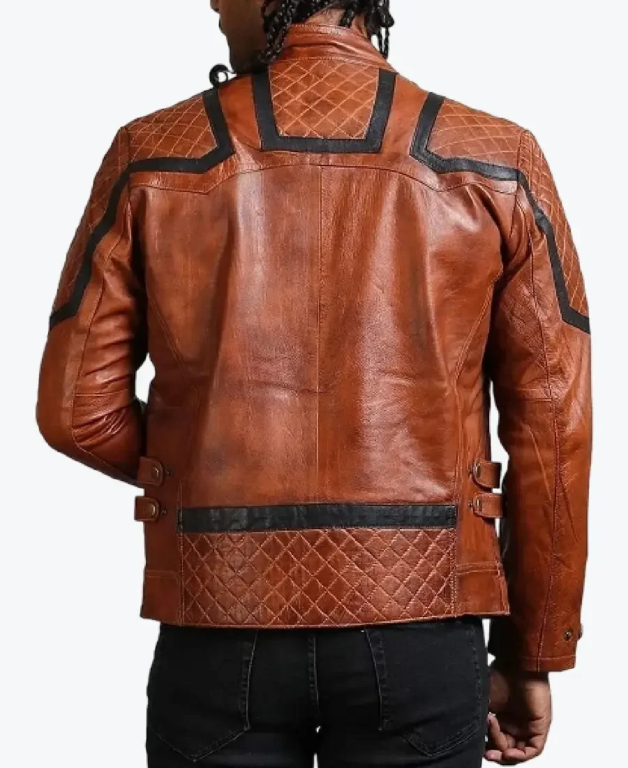 Shop the Bellagio Vintage Brown Biker Jackets Rare Jacket