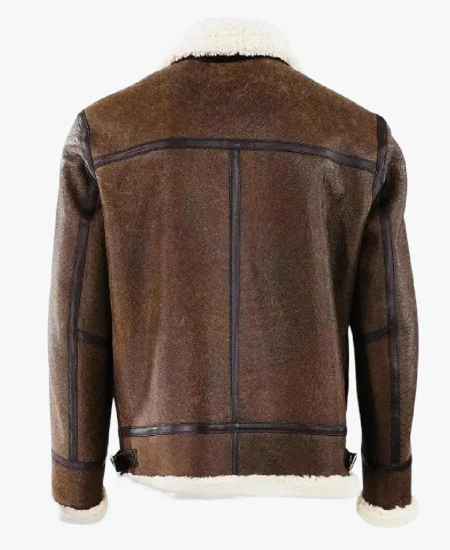 Shop the Men's Berlin Brown Shearling Bomber Jackets Rare Jacket