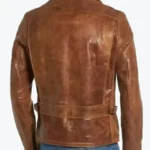 Shop the Men's Pure Tan Brown Brando Leather Jackets Rare Jacket