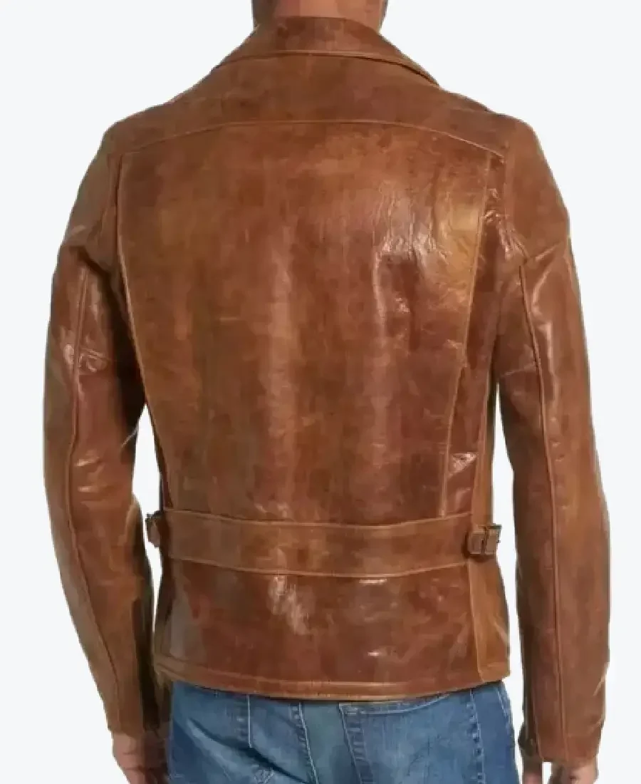 Shop the Men's Pure Tan Brown Brando Leather Jackets Rare Jacket
