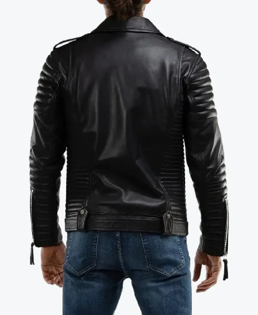Shop the Men's Quilted Real Leather Motorcycle Jackets Rare Jacket