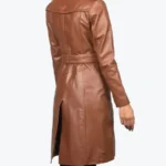Shop the Women’s Alice Brown Double Breasted Leather Coat Rare Jacket