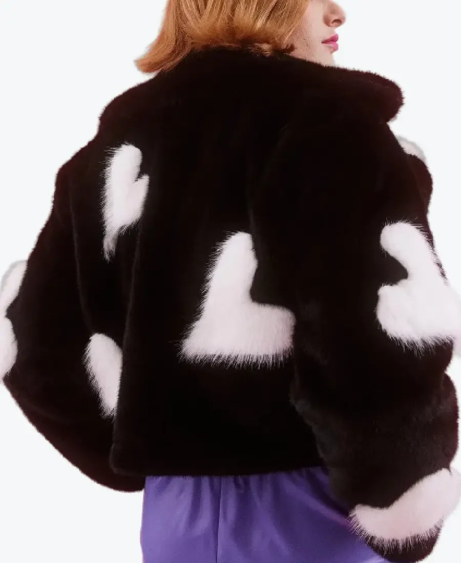 Shop the Women’s Love Heart Bamboo Fur Jacket Blacks Rare Jacket