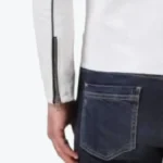 White Sky Cafe Racer Stripped Jacket Sleeves Rare Jacket