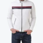 White Sky Cafe Racer Stripped Jackets Rare Jacket