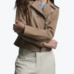 Women Madeline Suede Moto Jackets Rare Jacket