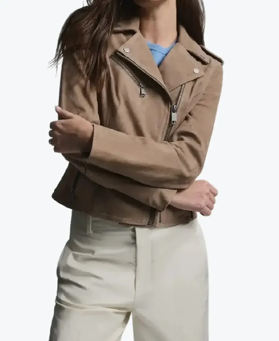 Women Madeline Suede Moto Jackets Rare Jacket