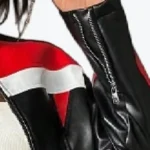 Women Top Model Biker Leather Jacket Sleeves Rare Jacket