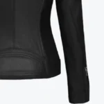 Women’s Mullet Black Shearling Leather Jacket Sleeves Rare Jacket