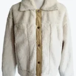 Women's Utility White Sherpa Jackets Rare Jacket