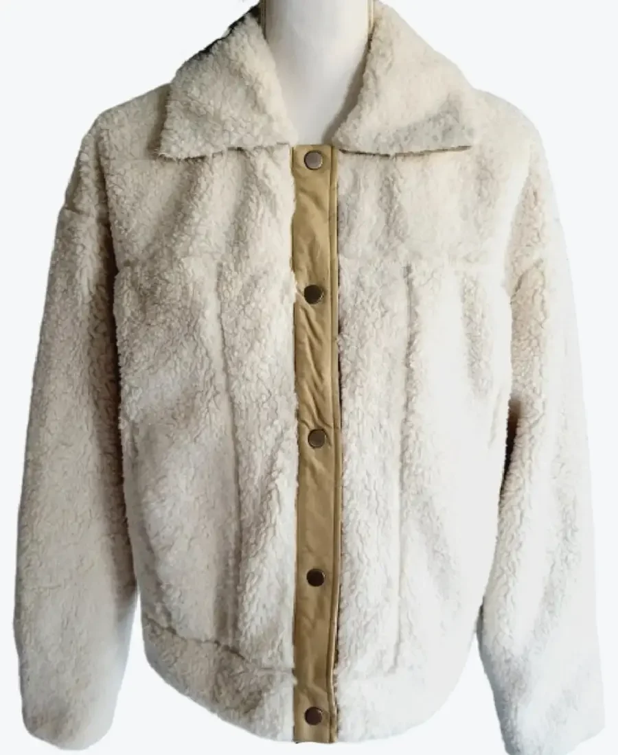 Women's Utility White Sherpa Jackets Rare Jacket