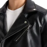 American Black Biker Leather Jacket - Image 4