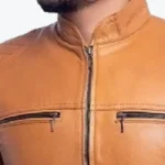 Bohannon Classic Brown Biker Jacket Collar Rare Jacket