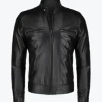 Cafe Racer Black Moto Biker Jacket - Rare Jackets