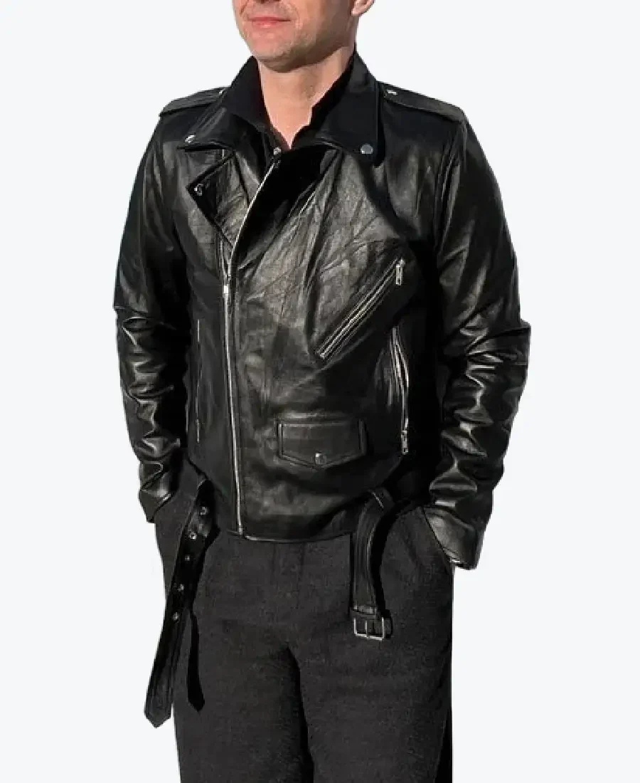 Men’s Black Cafe Racer Leather Jacket - Rare Jackets