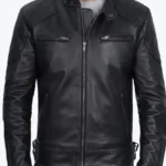David Black Moto Cafe Racer Biker Leather Jackets Rare Jacket