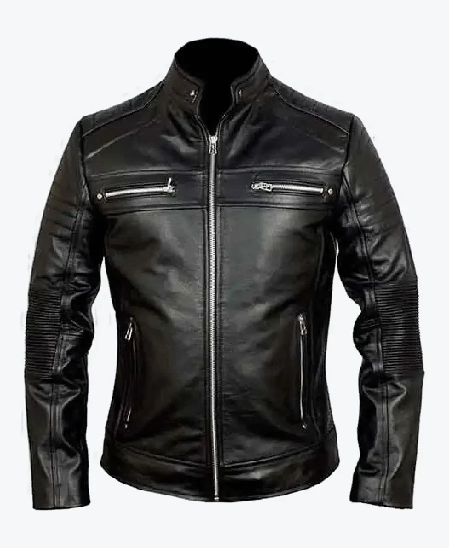 James Men’s Black Biker Cafe Racer Jackets Rare Jacket
