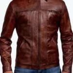 Men’s Brown Distressed Biker Leather Jackets Rare Jacket