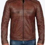 Men’s Brown Motorcycle Leather Jackets Rare Jacket