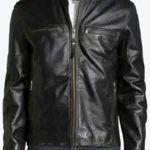 Men's Classic Carbon Biker Leather Jackets Rare Jacket