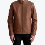 Men's Zen Matte Brown Leather Jacket - Rare Jackets