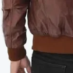 Ricardo Men’s Brown Biker Bomber Jacket Sleeves Rare Jacket