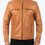 Ricky Men’s Brown Biker Leather Jacket - Rare Jackets