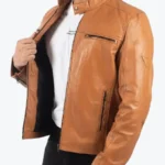 Ricky Men’s Brown Biker Leather Jacket - Rare Jackets