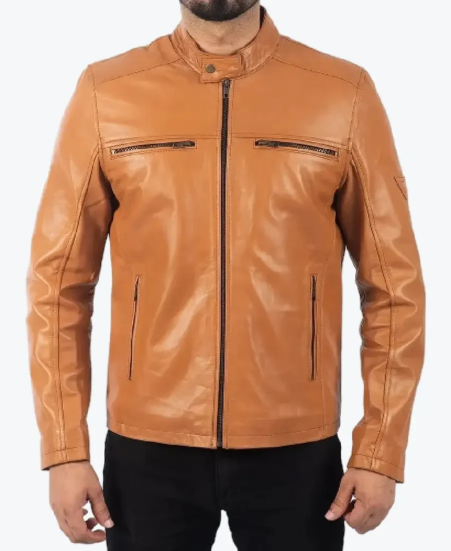 Ricky Men’s Brown Biker Leather Jacket - Rare Jackets