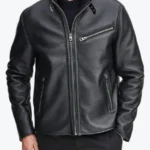 Robert Men’s Black Genuine Biker Leather Jacket