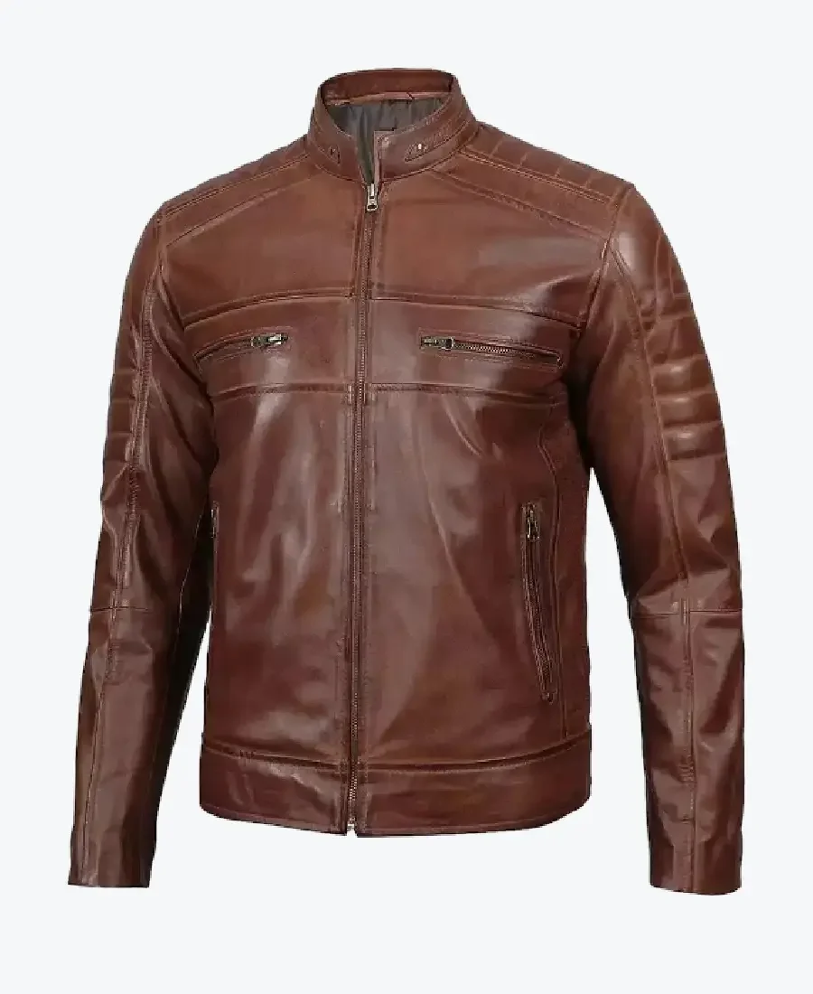 Ronny Brown Moto Leather Biker Jacket - Rare Jackets