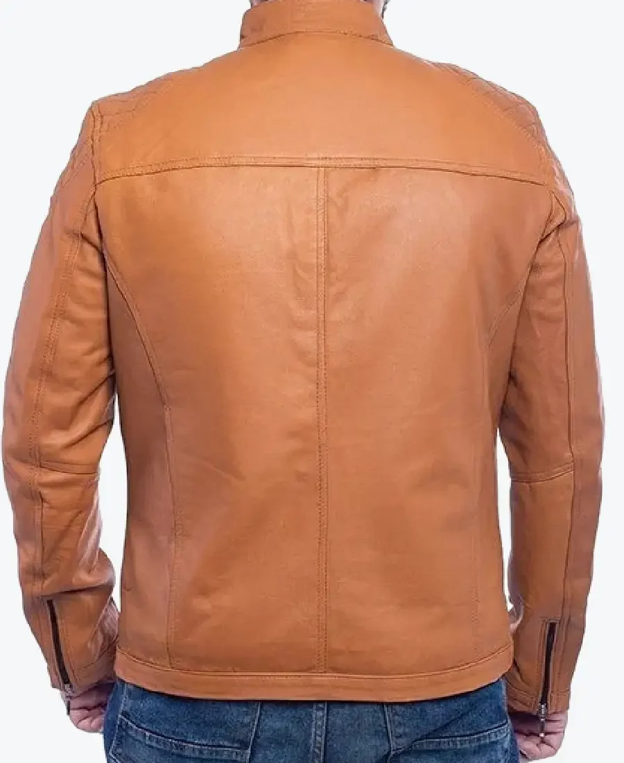 Shop The Bohannon Classic Brown Biker Jackets Rare Jacket