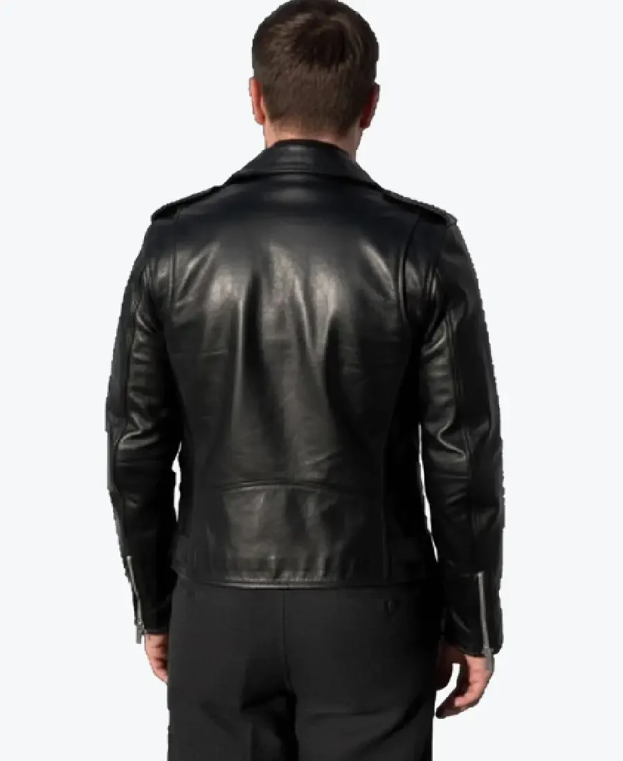 Shop The Men’s Black Cafe Racer Leather Jacket - Rare Jackets