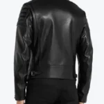 Shop The Men’s Black Padded Sleeves Biker Leather Jackets Rare Jacket
