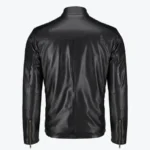 Shop The Men’s Black Simple Biker Leather Jacket - Rare Jackets