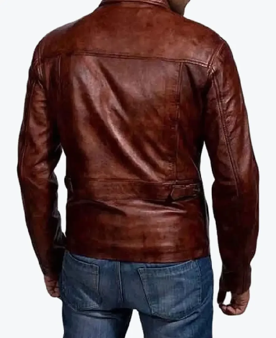 Shop The Men’s Brown Distressed Biker Leather Jackets Rare Jacket
