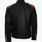 Shop The Men’s Cafe Racer Striped Black Retro Biker Jackets Rare Jacket